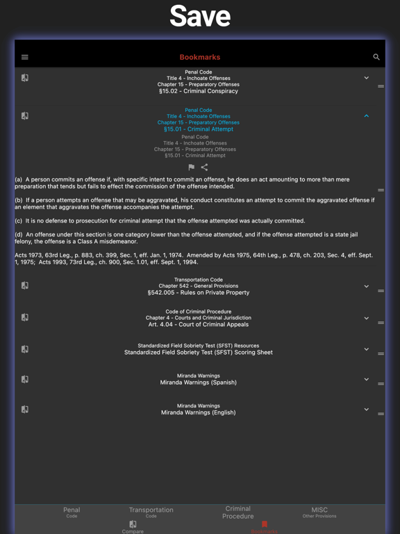 Screenshot #6 pour Texas CJ Reference - 2021