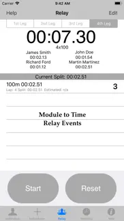 stopwatch for track & field iphone screenshot 3
