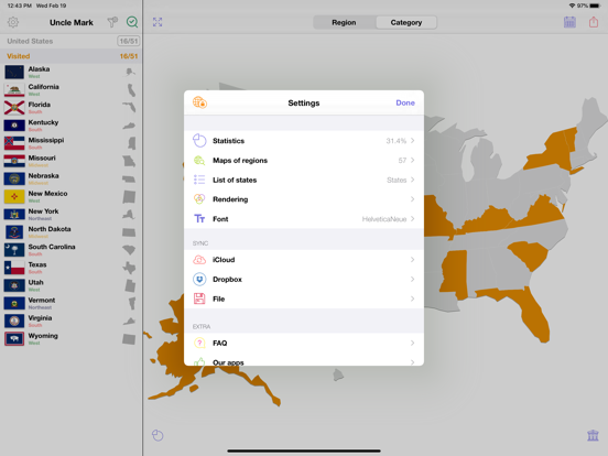 USA Travel: I've Been in US iPad screenshot 6 - Travel app