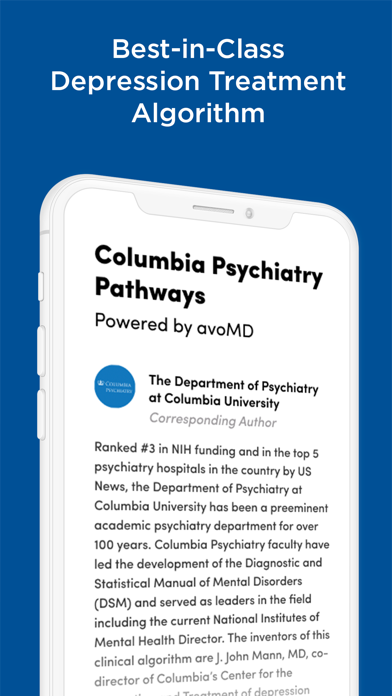 Columbia Psychiatry Pathways Screenshot