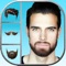Add awesome stickers to your photo and try out modern and trendy hair and beard styles and mustaches