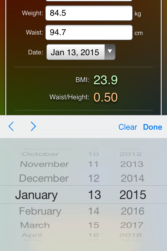 Weight Chart screenshot 4