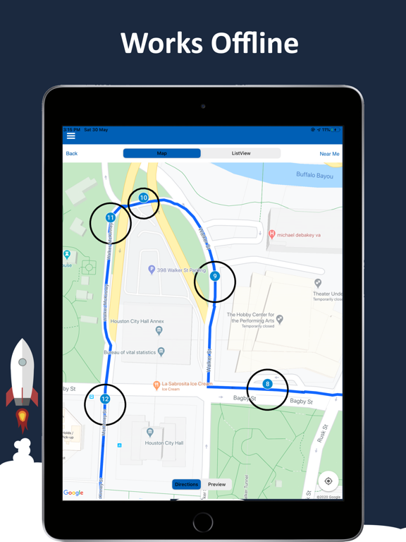 Houston Audio GPS Driving Tour iPad screenshot 5 - Travel app