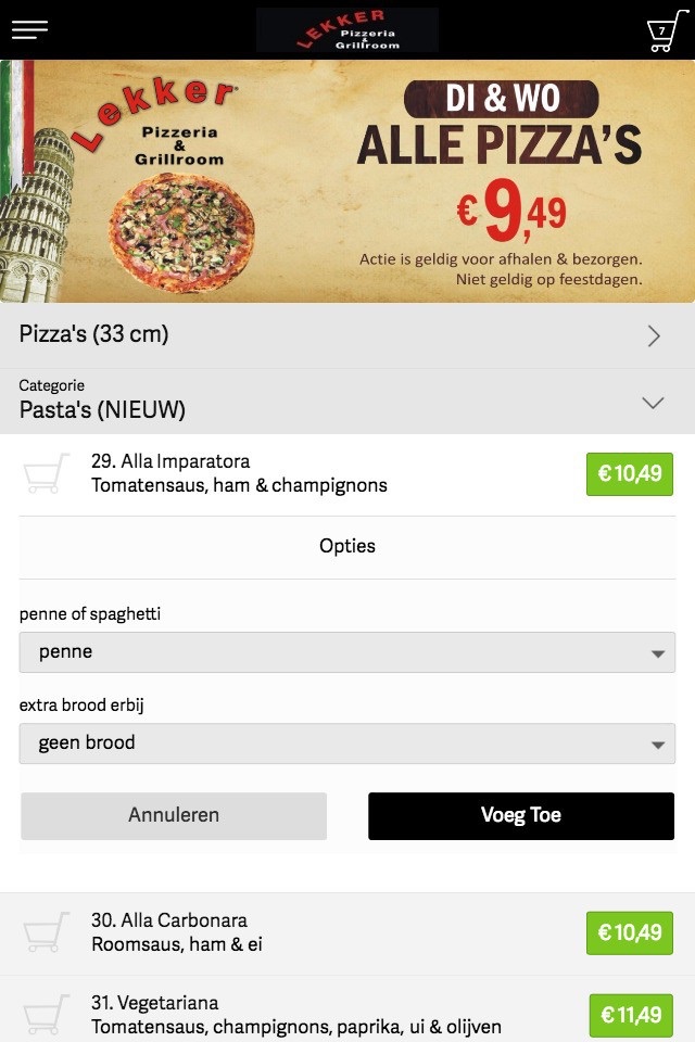 Lekker Pizzeria screenshot 2