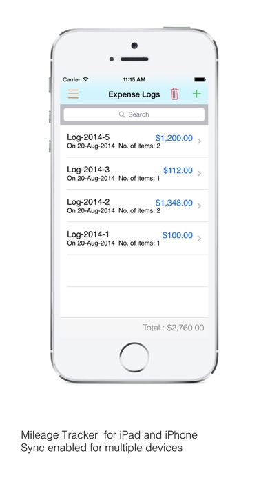 Screenshot #1 pour MileageTracker invoice expense