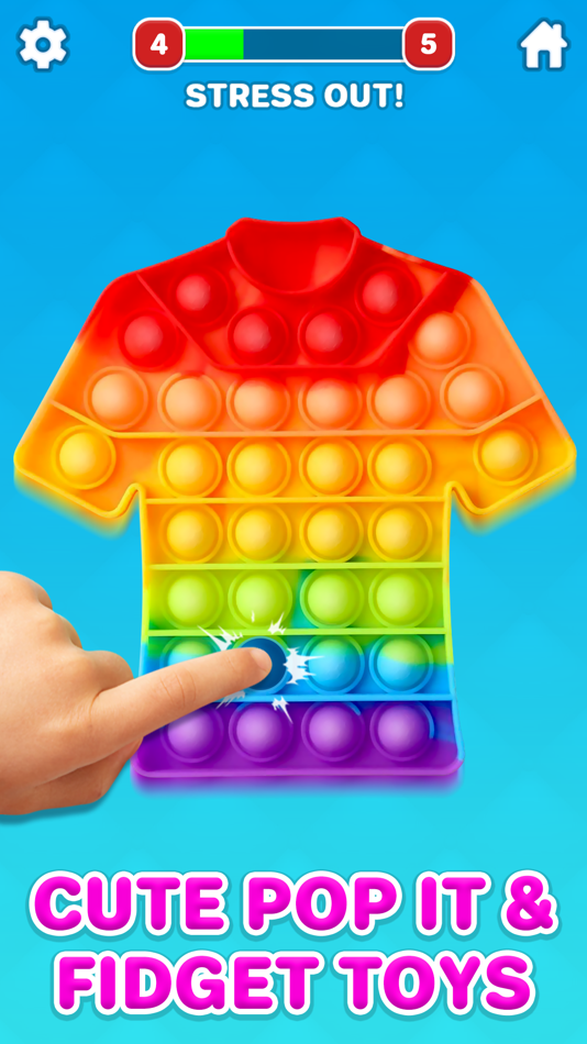 #1. Pop It Fidget Toy 3D - DIY Pop (iOS) Bởi: Bhavana Ponkiya