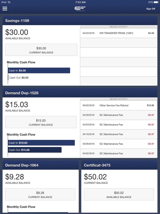 FHNB Mobile Banking for iPad