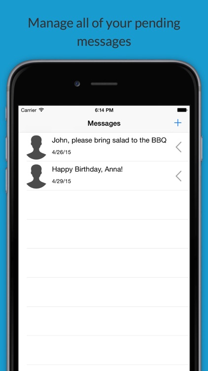 SMSClerk: Send your text later