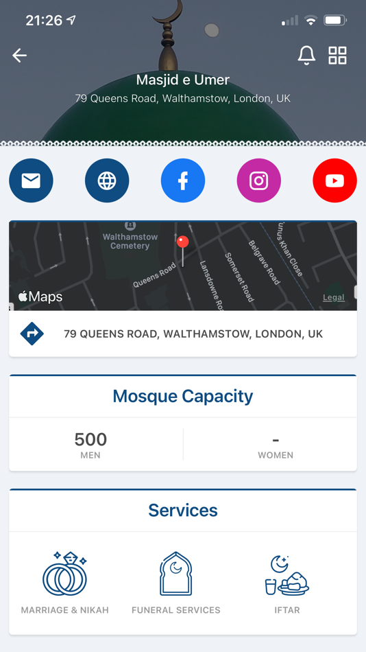 #2. Masjid-e-Umer (iOS) 由: MASJID-E-UMER TRUST