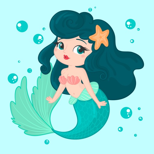 Cute Mermaid Stickers Pack icon