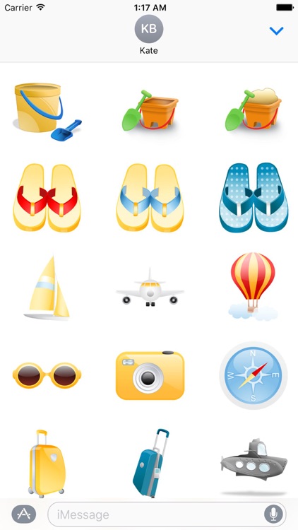 Summer And Beach Icon Sticker