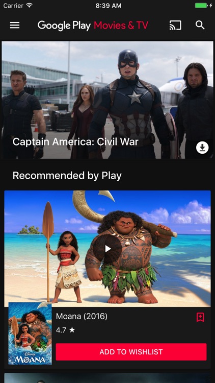 Google Play Movies & TV