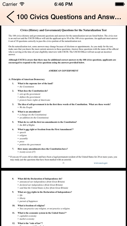 US Citizenship Test Audio screenshot-3