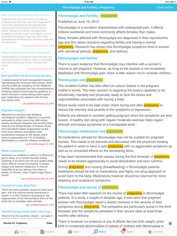 Fibromyalgia by AZoMedical iPad screenshot 4 - Medical app