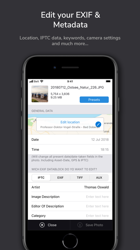 #2. ImagExif 2 - edit exif data (iOS) 由: Thomas Oswald