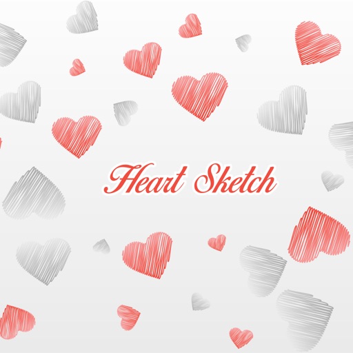 Heart Sketch Emojis icon