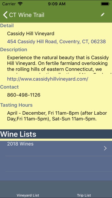 CT Wine Trail Companion - Lite Screenshot 2 - AppWisp.com CT Wine Trail Companion - Lite Screenshot 2 - AppWisp.com