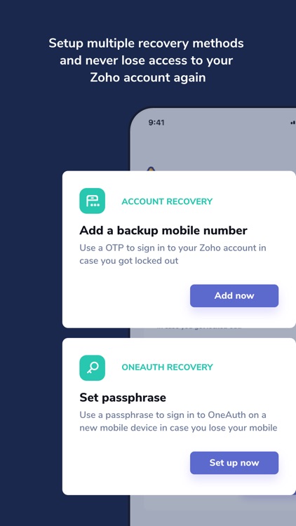 Zoho OneAuth - Authenticator screenshot-5