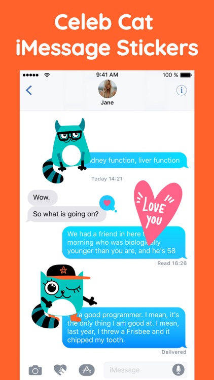 Granny Cat Funny Stickers App