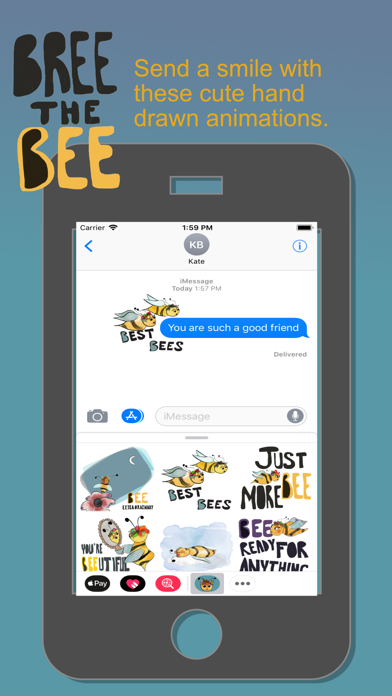 Screenshot #2 pour Bree the Bee Sticker Pack