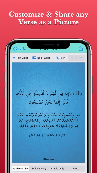 Screenshot #3 pour Quran Dhivehi Tharujamaa