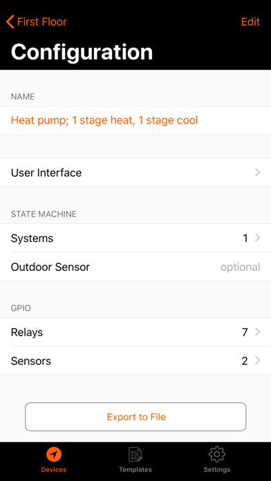 Climate Config screenshot 2