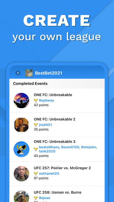 FightPicks - MMA Picks App Screenshot