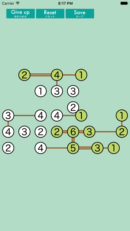 #4. Bridges (Logic puzzle) (iOS) Podle: Yuki Fujimoto