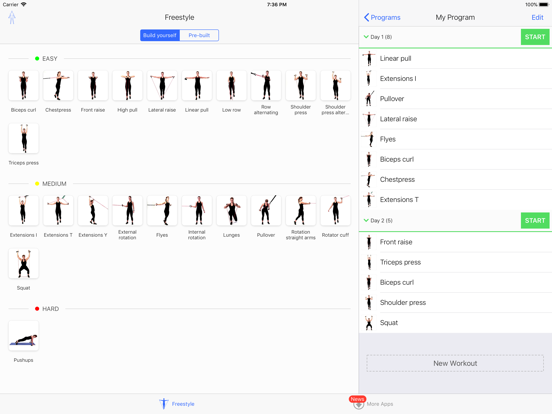 Stark Resistance Band iPad app afbeelding 2