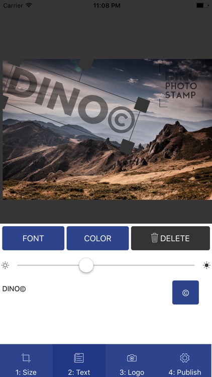 DINO photo stamp social media