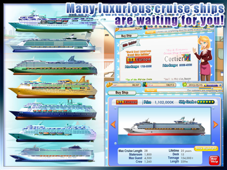 Cheats for Cruise Tycoon