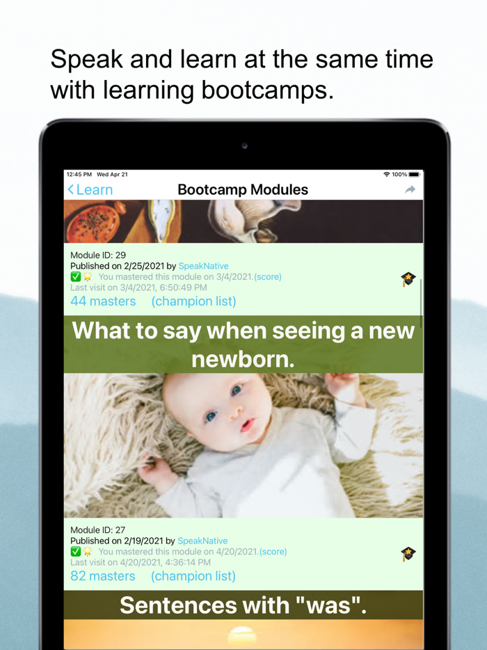 SpeakNative Practice and Learn