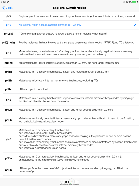 Screenshot #5 for Breast Cancer Staging TNM 8