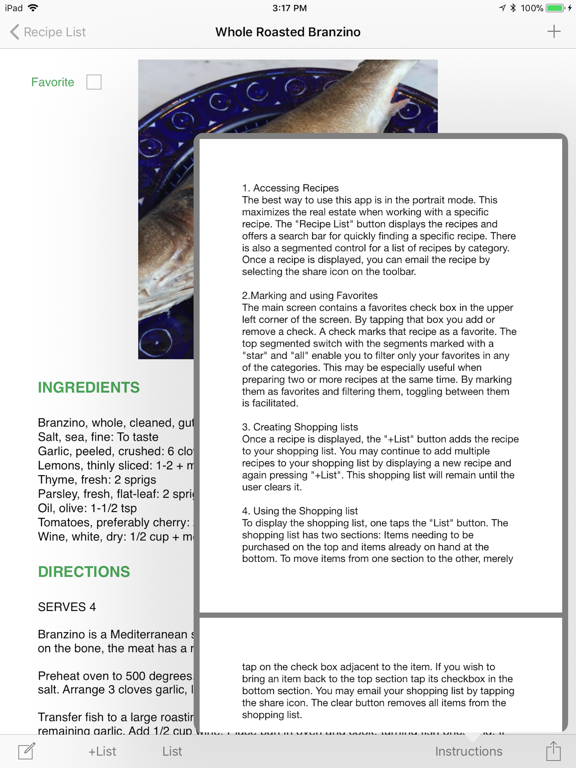 Planet Recipe iPad screenshot 5 - Food & Drink app