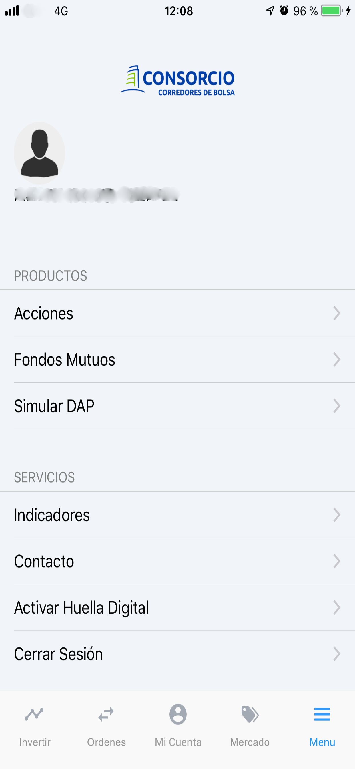 Corredores de Bolsa Consorcio screenshot 2