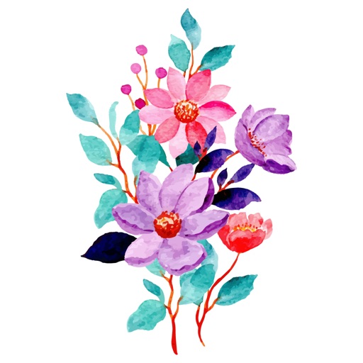 Watercolor Nature Stickers icon