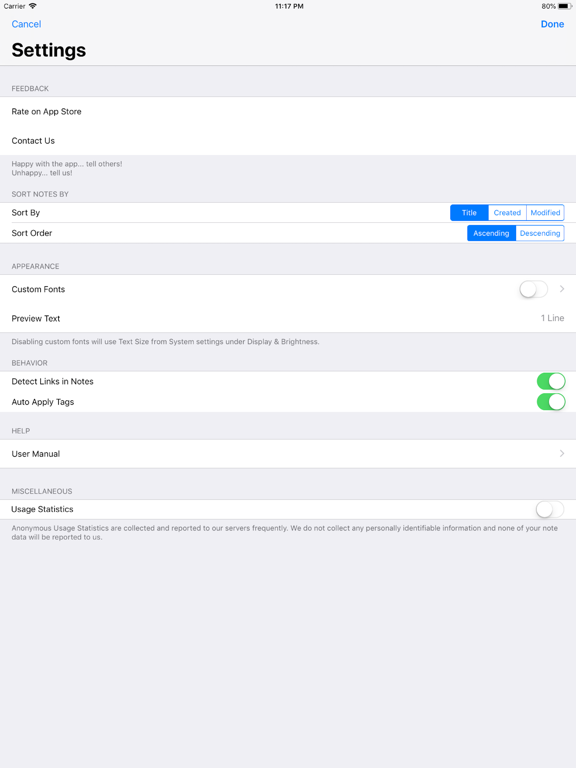 Note Me iPad screenshot 6 - Productivity app