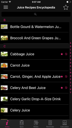 Juice Recipes Encyclopedia screenshot 6