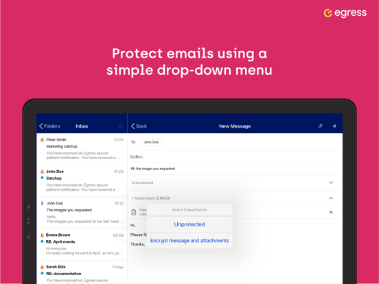 Screenshot #6 pour Egress Secure Mail