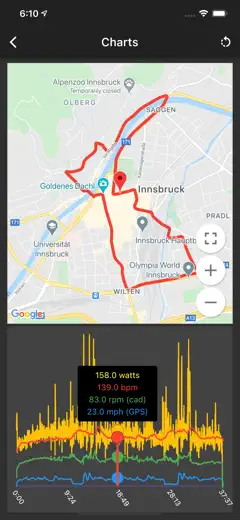 SuperCycle Bike Computerのスクリーンショット（4/10）