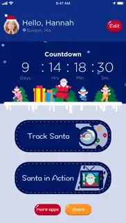 santa tracker - track santa iphone screenshot 1