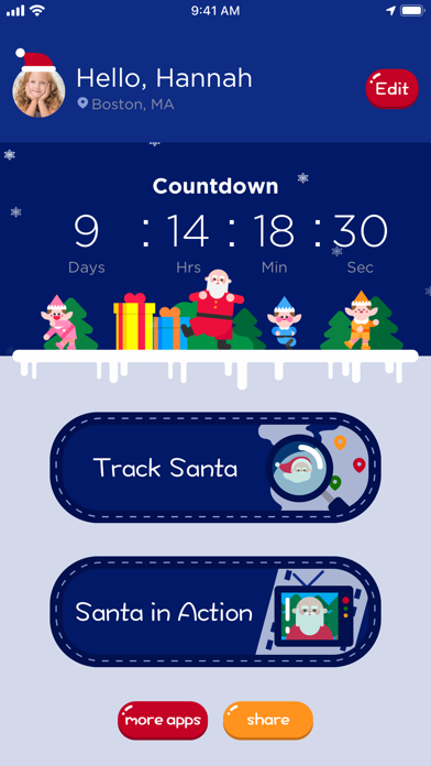 Santa Tracker - Track Santaのおすすめ画像1
