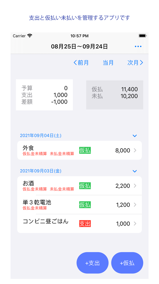 #1. 支出清算管理 (iOS) By: SHUJI FUKUNAGA