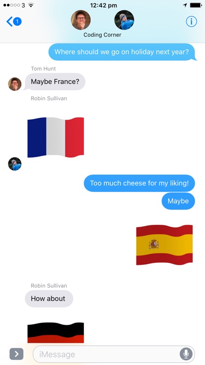 Euro Flags: animated stickers