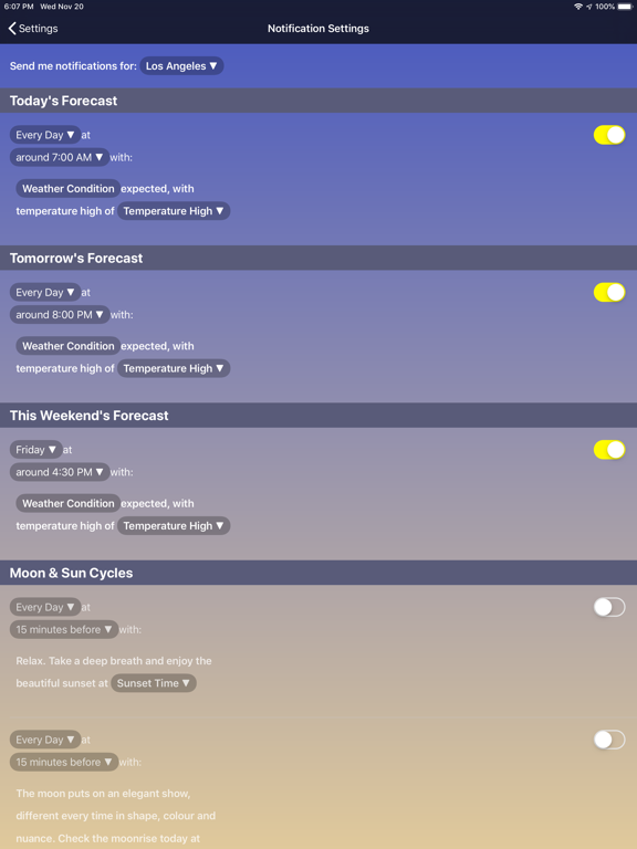 The Weather Forecast App iPad screenshot 4 - Weather app