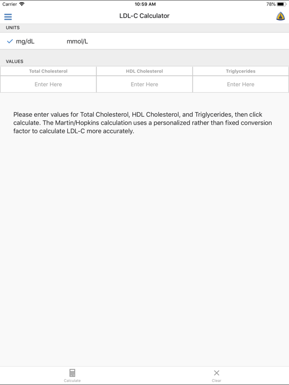 Screenshot #4 pour LDL Cholesterol Calculator