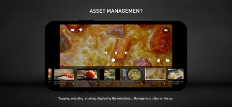 Protake - Mobile Cinema Camera - Manage clips on the go with intuitive tagging and selection features, allowing users to organize and share their recordings efficiently.