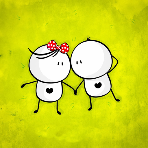 Love Couple Cute Sticker