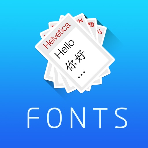 Fonts Manager iOS App