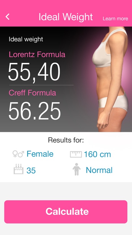 Calcul IMC, IMG et poids ideal